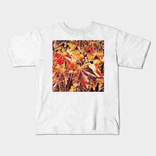 Vivid Autumn Leaves Kids T-Shirt